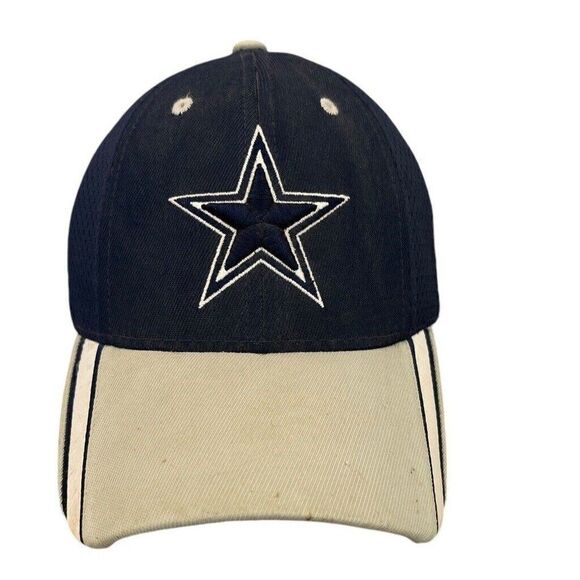 Dallas Cowboys REEBOK Cap NFL Equipment Adjustable Navy Blue White Star Vintage - Picture 1 of 9